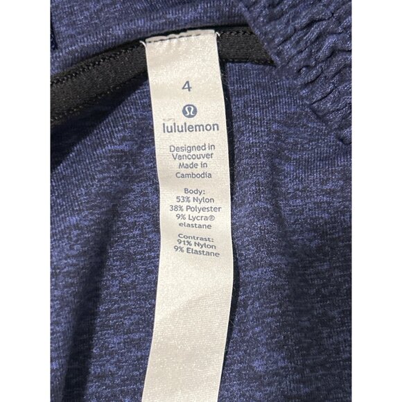 Lululemon Size 4 Lead The Pack Hoodie Top Heathered Stony Grape / Black - Picture 4 of 9